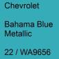 Preview: Chevrolet, Bahama Blue Metallic, 22 / WA9656.